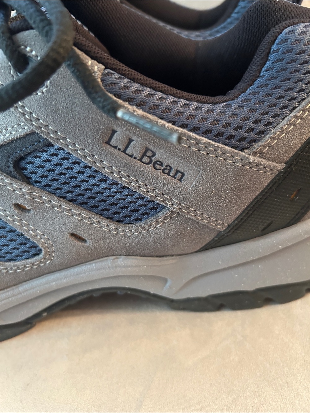 L.L. Bean Men's Grey and Blue Trail Shoes - Picture 4 of 8